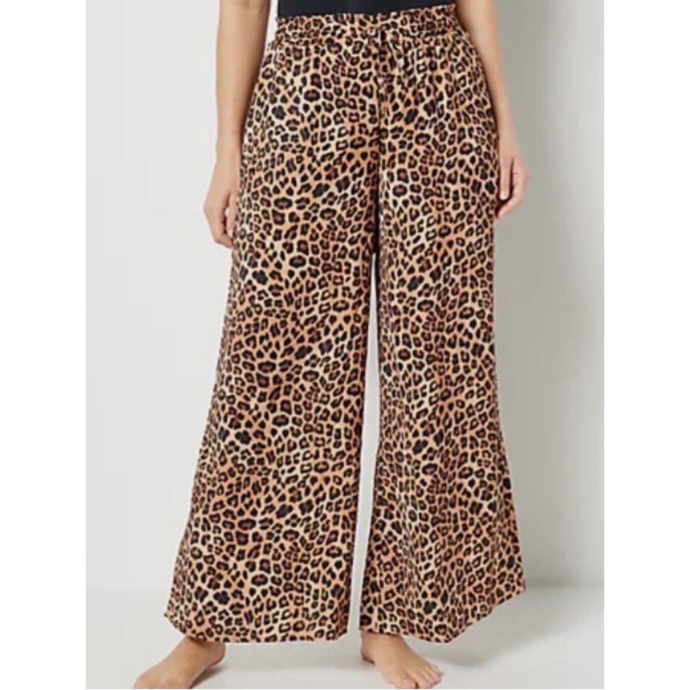 Summersalt The Perfect Palazzo Pants Leopard Wide Leg XS